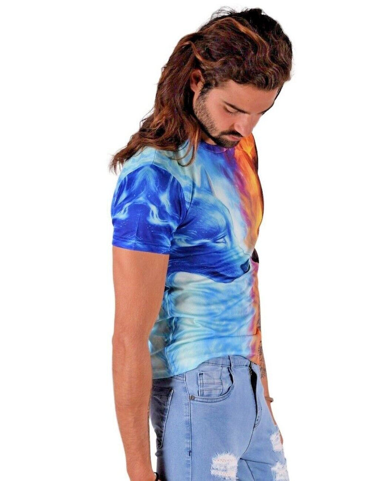 SMU T-Shirts Duality Of Nature Day & Night Wolfs Shirt 32452