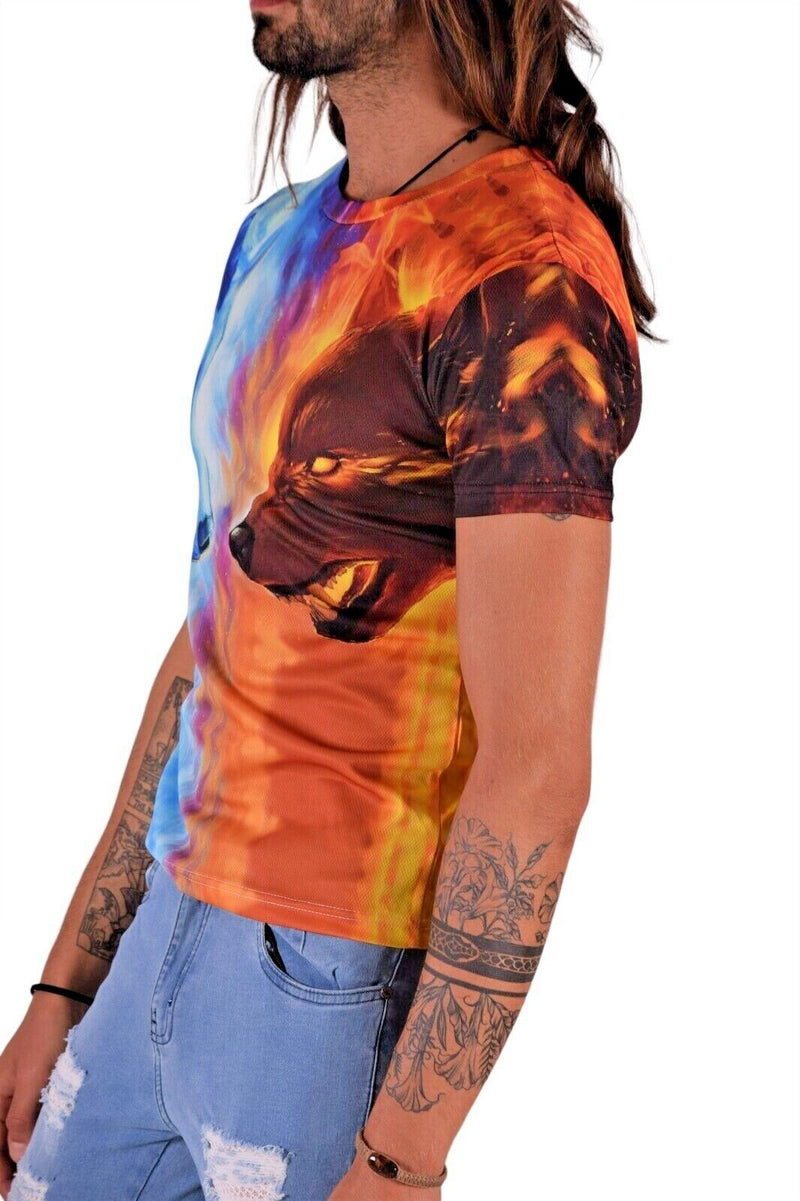 SMU T-Shirts Duality Of Nature Day & Night Wolfs Shirt 32452