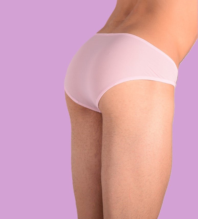 SMU Underwear Mini Sheer Pastel Pink Brief 33374 MX115