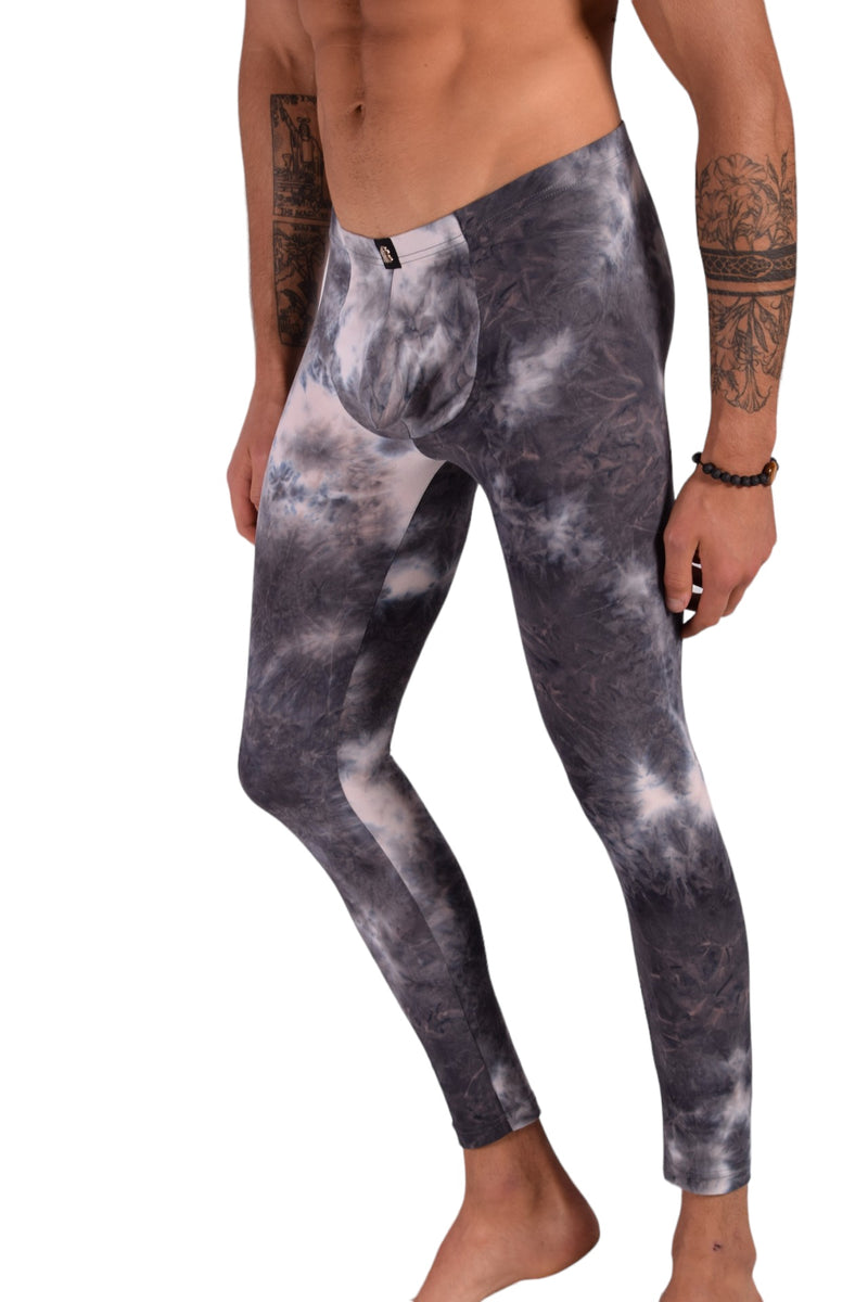 SMU Mens Legging Tight Fit Dark Artistic S/M 12562 MX8