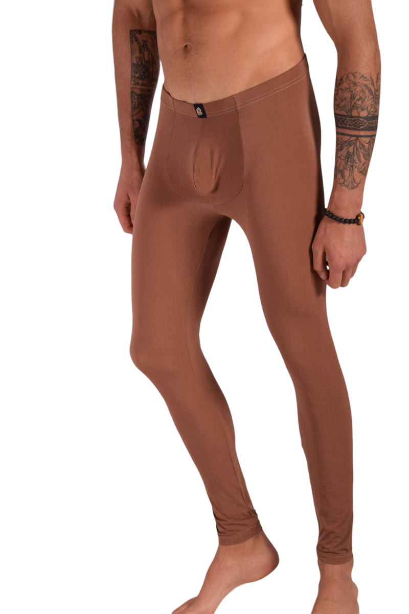SMU Mens Legging Tight Fit Smoothie Marron S/M 12570 MX8