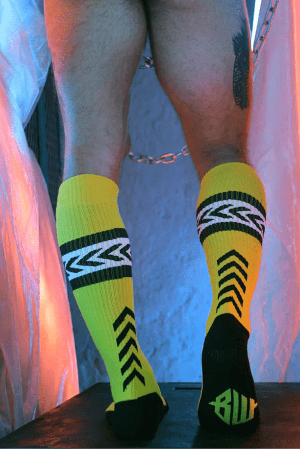 Socks BREEDWELL Daddy's Favorite Long Socks O/S in Yellow 534