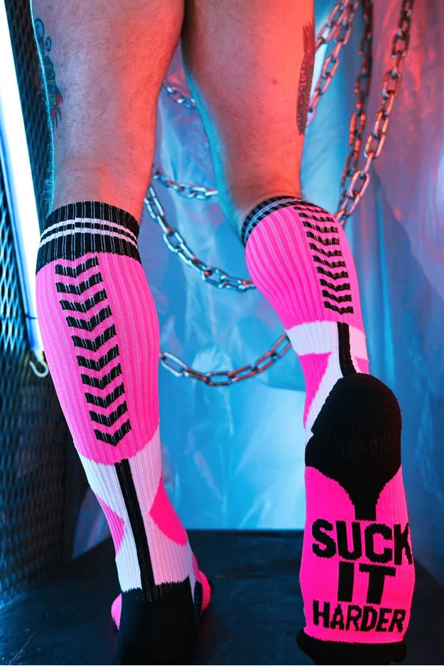 BREEDWELL S''ck*er Socks One Size The Brightest And Boldest Neon Pink 39