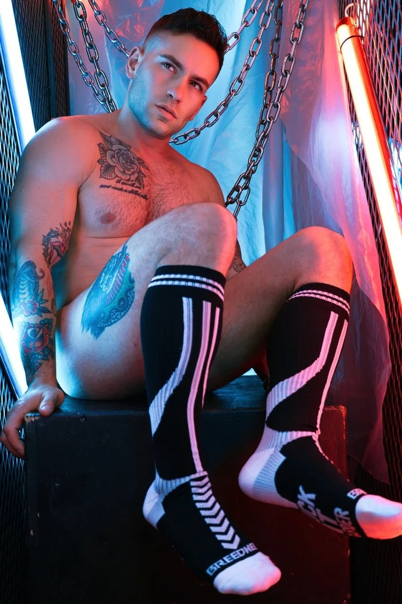 BREEDWELL S''ck*er Long Socks The Brightest And Boldest In Black 39