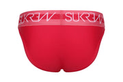 SUKREW Briefs Classic Stetchy Unlined Contoured Pouch in Deep Coral