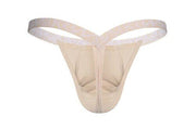 SUKREW Bubble Thong Extra Stretch Rounded Cupping Pouch Unlined in Nude Skin 251