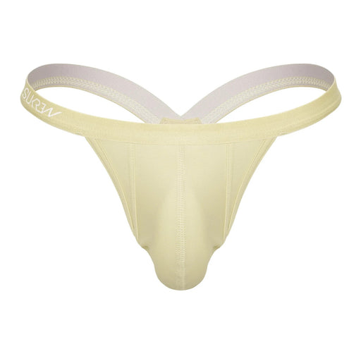 SUKREW Bubble Thong Rounded Cupping Pouch Low - Rise Thongs Cappuccino 301