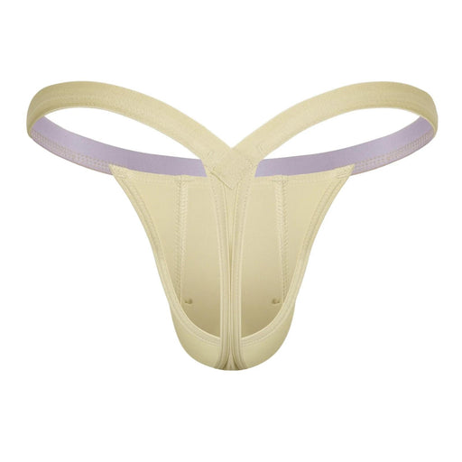SUKREW Bubble Thong Rounded Cupping Pouch Low - Rise Thongs Cappuccino 302
