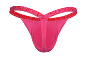 SUKREW Bubble Thongs Low - Rise and Rounded Cupping Pouch in Carnival Pink 392