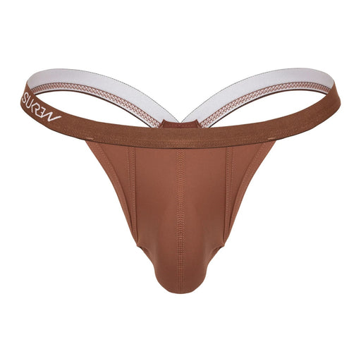 SUKREW Bubble Thongs Rounded Cupping Pouch Low - Rise Thong in Espresso 301