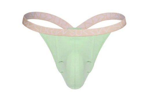 SUKREW Bubble Thongs Stretchy Rounded Cupping Pouch Unlinedt Thong Apple Green1