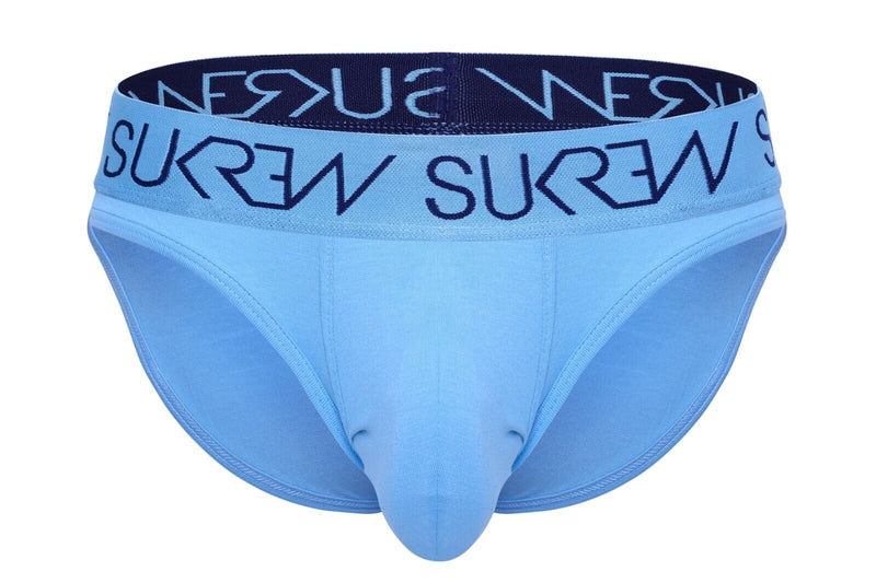 SUKREW Classic Briefs Large Contour Pouch Soft Stretch Cotton Artic Blue 401