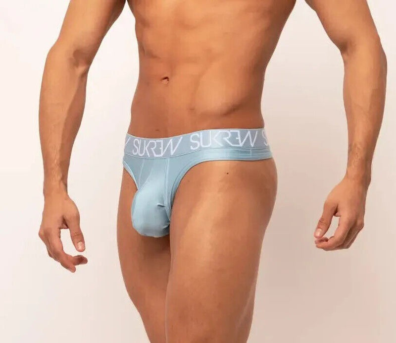 SUKREW Classic Thongs Unlined With Large Contoured Pouch in Cool Blue 23