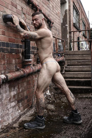 SUKREW G - String With Rounded Cupping Pouch Stretchy String Checker 305