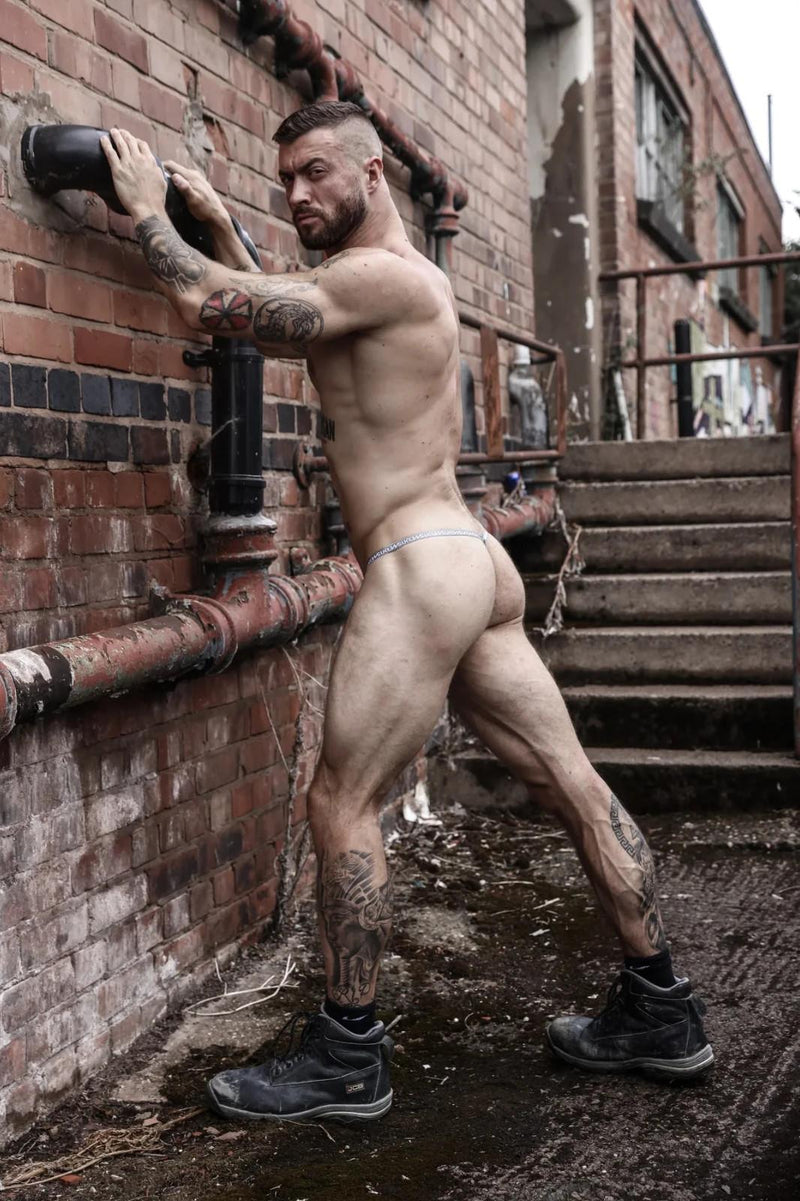 SUKREW G - String With Rounded Cupping Pouch Stretchy String Checker 305