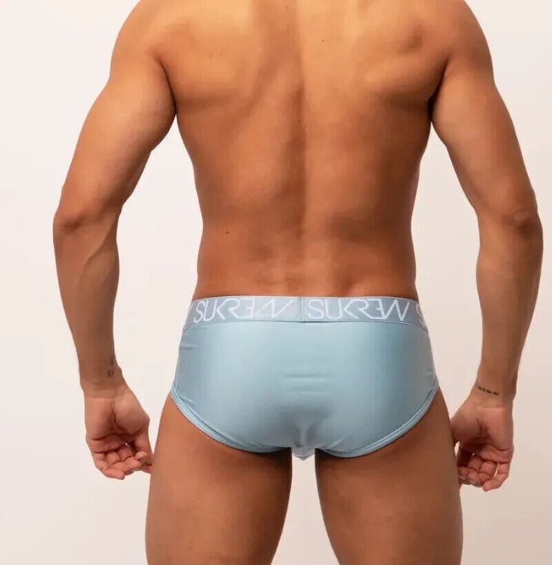 SUKREW Low-Rise Briefs APEX Rounded Pouch Unlined Stretchy Brief Cool Blue 20
