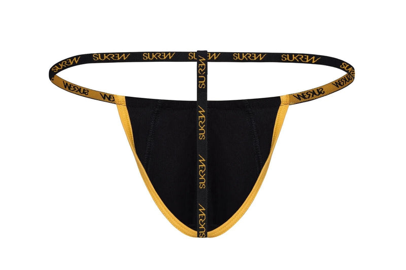 SUKREW Low Rise G - String Unlined Soft Stretch Cotton Strings in Trophy Black 62