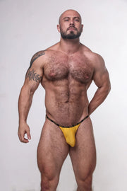 SUKREW Low Rise G - String Unlined Stretch Cotton Men Strings in Bronze 63