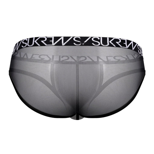 SUKREW Mesh Sheer Low - Rise Brief in Underground Black 82