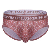 SUKREW Unlined Stretch Apex Briefs With Rounded Cupping Pouch in Diamond Pink 303