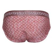 SUKREW Unlined Stretch Apex Briefs With Rounded Cupping Pouch in Diamond Pink 305