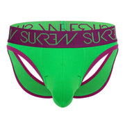 SUKREW V - Briefs Stetchy Open Back Lifting Straps V - Shaped Brief Verdant Green 32