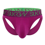 SUKREW V-Briefs Unlined Open Back Lifting Straps V-Shaped Deep Purple 3