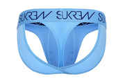 SUKREW V - Thong Hybrid Jockstrap Large Contour Pouch Two Back Straps Artic Blue2