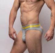 SUKREW V-Thong Shaped Hybrid 2-Back Lifting Straps Large Pouch Grey 24