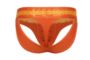 SUKREW V-Thong Shaped Hybrid 2-Back Lifting Straps Large Pouch Orange Jaffa 24