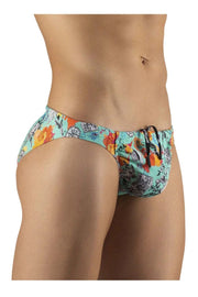 Swimwear ErgoWear Feel Bikini Swim - Briefs Voyager Green Floral 1062 451