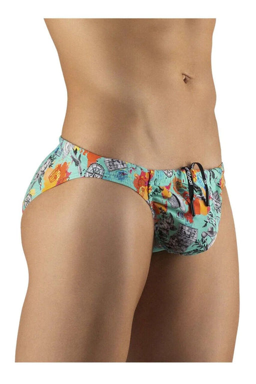 Swimwear ErgoWear Feel Bikini Swim - Briefs Voyager Green Floral 1062 451