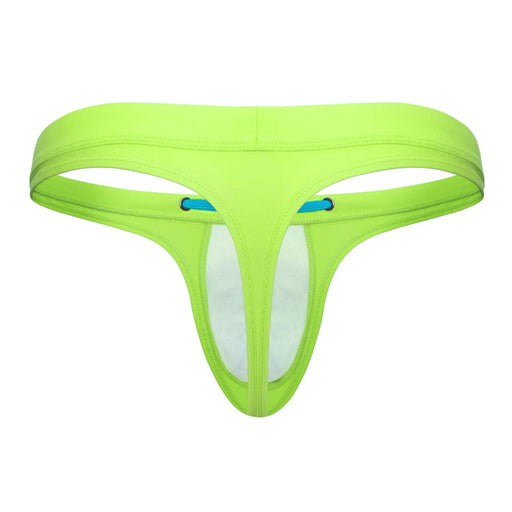 Swimwear SUKREW Torrent Swim Thong Unlined Rounded Contoured Pouch in Lime 412