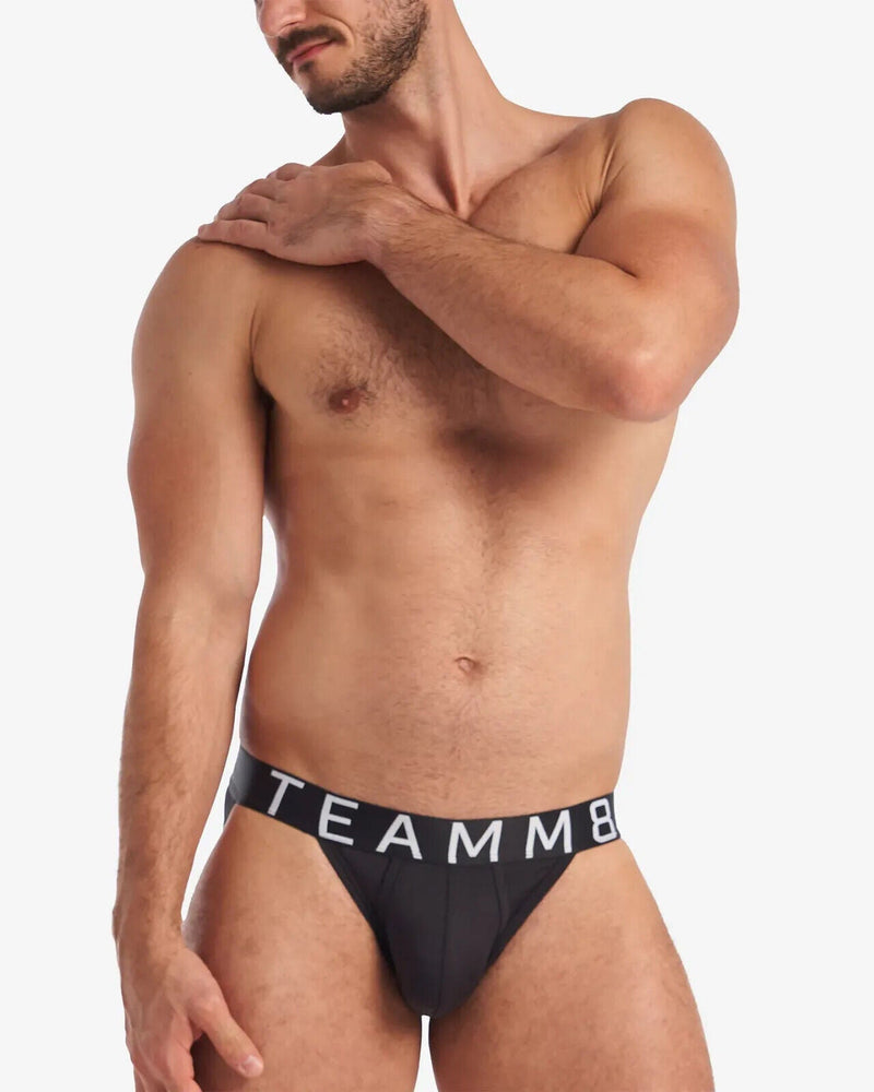 TEAMM8 Spartacus Brief 2.0 Low-Rise Athletic Sports Briefs Black 15
