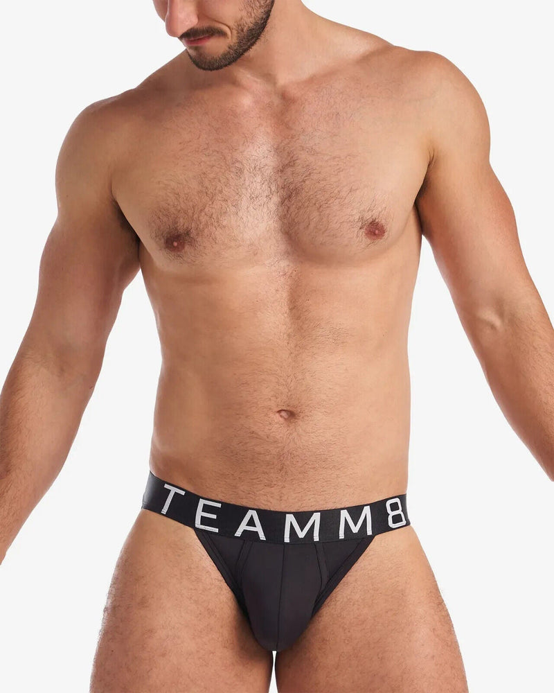 TEAMM8 Spartacus Brief 2.0 Low-Rise Athletic Sports Briefs Black 15