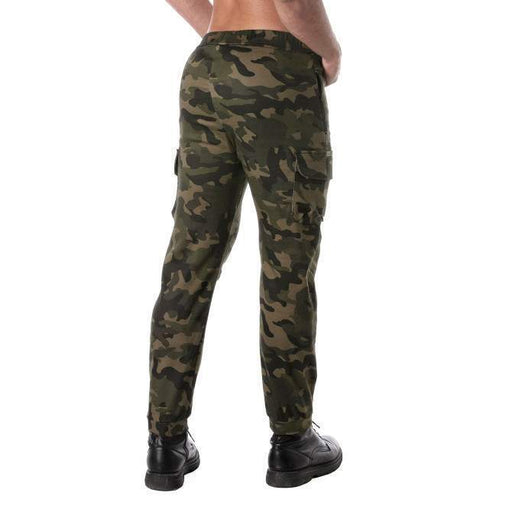 TOF PARIS Army Cargo Pants Stretch Camo Zipped Pockets Slim Fit Pant2