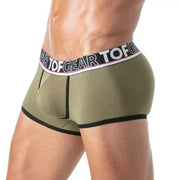 TOF PARIS Boxer Champion Trunk Jacquards Bi - Stretch Unlined Cotton Khaki 292