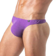 TOF PARIS Champion Thongs Bi - Stretch Unlined Purple Cotton Thong 781