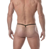 TOF PARIS Circuit Fishnet Thong Low - Rise Fully Transparent Black Thong 843