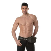 TOF PARIS Fanny Pack 3D Belt - Bag Banana Purse in Laminated Mesh Black/Grey 512