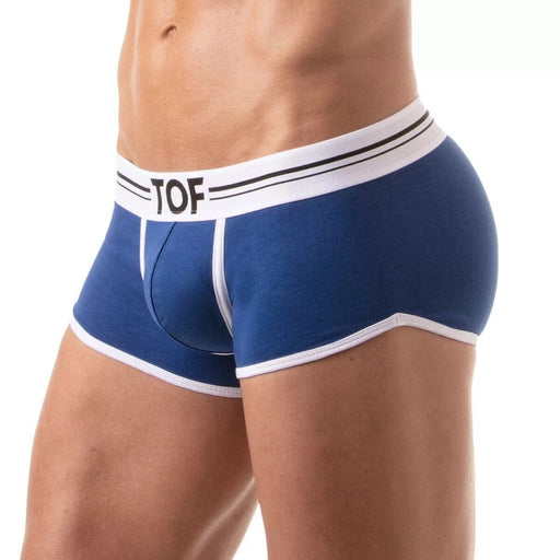 TOF PARIS French Boxer Low - Rise Trunk Stretch Soft Cotton Jersey Royal - Blue 932