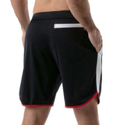 TOF PARIS Gym Long Sports Short With Antibacterial +50 UV Protection Navy 122