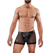 TOF PARIS Jockshort Spartacus Transparent Mesh Shorts with Built - In Jockstrap 35