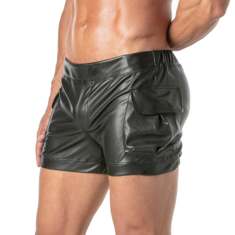 TOF PARIS Kinky 2 - in - 1 Modular Overalls Shorts Large Zip Pocket Suedette Lined8