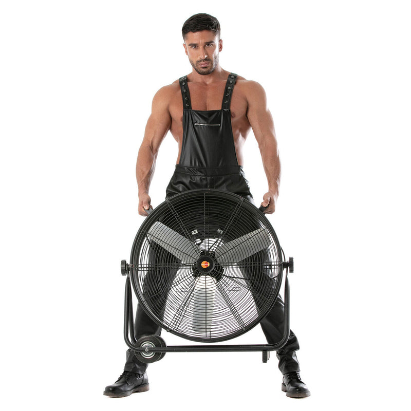 TOF PARIS Kinky Original Faux Leather Overalls Pants Zip - pocket Adjustable4