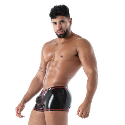 TOF PARIS Latex Boxer Trunk 100% Natural Second - Skin Datex Black T32