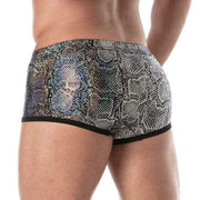 TOF PARIS Low-waisted Swimwear Splendid Shorty Swim Trunks Silver