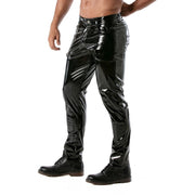 TOF PARIS Stretchy Vinyl Pant With Deep Pockets Low - Rise Pants 462