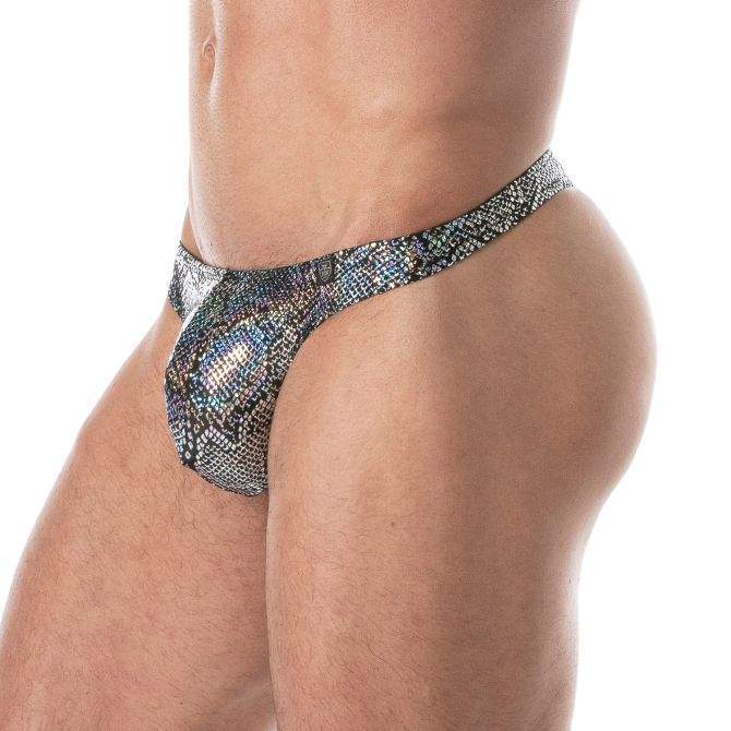 TOF PARIS Swim-Thongs Splendid Ultra-Light Swimwear Silver