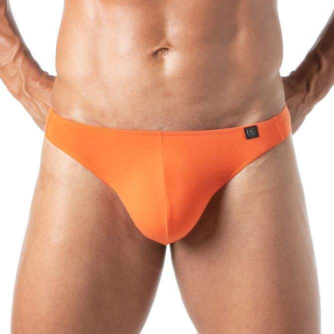 TOF PARIS Thongs Champion Bi - Stretch Unlined Thong Shaped Pouch Orange2
